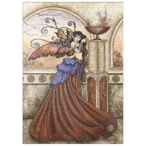 Darstellung des Puzzle Motivs Feen-Segen der Morgendämmerung – Amy Brown puzzleplate Dawn Blessing Fairy – Amy Brown 500 Puzzle