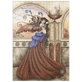 Darstellung des Puzzle Motivs Feen-Segen der Morgendämmerung – Amy Brown - Puzzleteile: 500