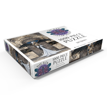 Darstellung des Puzzle Motivs Keeper Of Cats Fairy – Amy Brown 1000 Puzzle Schachtel Ansicht1