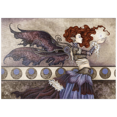 Darstellung des Puzzle Motivs Eine einzigartige Wunschfee – Amy Brown puzzleplate A Singular Wish Fairy – Amy Brown 1000 Puzzle