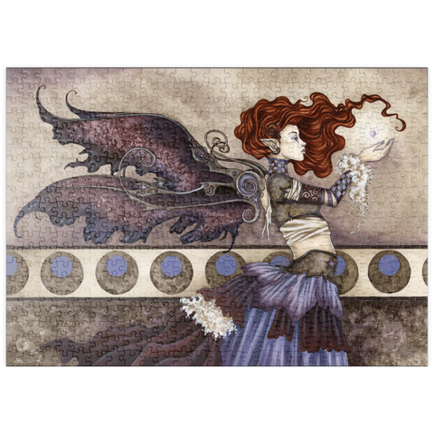 Darstellung des Puzzle Motivs Eine einzigartige Wunschfee – Amy Brown puzzleplate A Singular Wish Fairy – Amy Brown 500 Puzzle