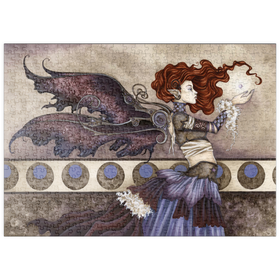 Darstellung des Puzzle Motivs Eine einzigartige Wunschfee – Amy Brown - Puzzleteile: 500