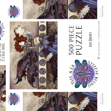 Darstellung des Puzzle Motivs A Singular Wish Fairy – Amy Brown 500 Puzzle Schachtel 3D Modell