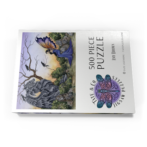 Darstellung des Puzzle Motivs Die Steinwächterfee – Amy Brown The Stone Guardian Fairy – Amy Brown 500 Puzzle Schachtel Ansicht3