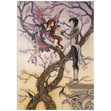 Darstellung des Puzzle Motivs puzzleplate Temptations Romance – Amy Brown 1000 Puzzle