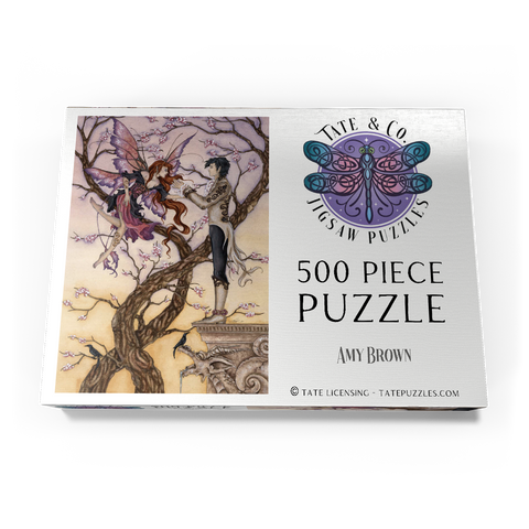 Darstellung des Puzzle Motivs Verlockungen der Romantik – Amy Brown Temptations Romance – Amy Brown 500 Puzzle Schachtel Ansicht3