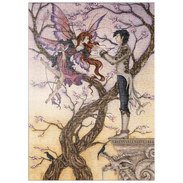 Darstellung des Puzzle Motivs puzzleplate Temptations Romance – Amy Brown 500 Puzzle