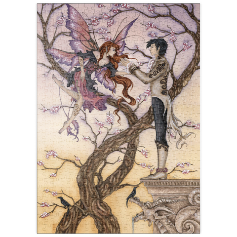 Darstellung des Puzzle Motivs Verlockungen der Romantik – Amy Brown puzzleplate Temptations Romance – Amy Brown 500 Puzzle