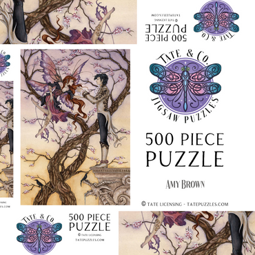 Darstellung des Puzzle Motivs Temptations Romance – Amy Brown 500 Puzzle Schachtel 3D Modell