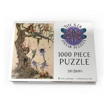 Darstellung des Puzzle Motivs The Dormouses House Warming Party Fairies – Amy Brown 1000 Puzzle Schachtel Ansicht3