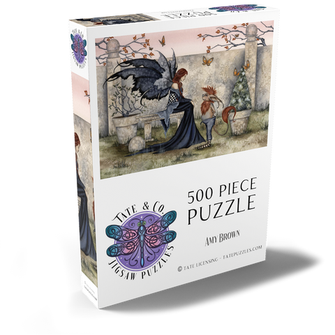 Darstellung des Puzzle Motivs Gossip Fairy – Amy Brown Gossip Fairy – Amy Brown 500 Puzzle Schachtel Ansicht2