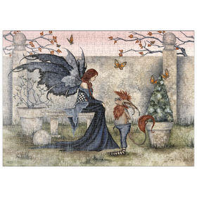 Darstellung des Puzzle Motivs Gossip Fairy – Amy Brown - Puzzleteile: 500