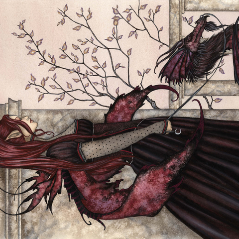 Darstellung des Puzzle Motivs Eine Fee und ihr Haustierdrache – Amy Brown A Faery And Her Pet Dragon – Amy Brown 1000 Puzzle 3D Modell