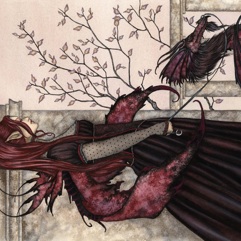 Darstellung des Puzzle Motivs Eine Fee und ihr Haustierdrache – Amy Brown A Faery And Her Pet Dragon – Amy Brown 500 Puzzle 3D Modell