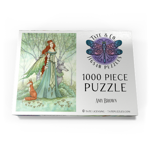 Darstellung des Puzzle Motivs Woodland Guardians Fairy – Amy Brown Woodland Guardians Fairy – Amy Brown 1000 Puzzle Schachtel Ansicht3