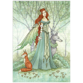 Darstellung des Puzzle-Motivs Woodland Guardians Fairy – Amy Brown – Puzzleteile: 1000