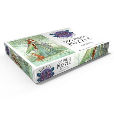 Darstellung des Puzzle Motivs Woodland Guardians Fairy – Amy Brown 500 Puzzle Schachtel Ansicht1