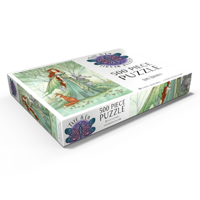 Darstellung des Puzzle Motivs Woodland Guardians Fairy – Amy Brown - Puzzleteile: 500