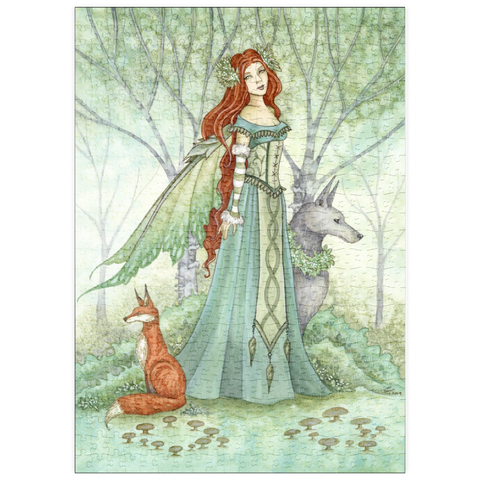 Darstellung des Puzzle Motivs Woodland Guardians Fairy – Amy Brown puzzleplate Woodland Guardians Fairy – Amy Brown 500 Puzzle