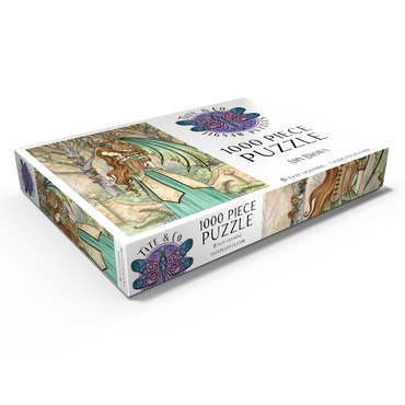 Darstellung des Puzzle Motivs Garden of wisdom Fairy - Amy Brown 1000 Puzzle Schachtel Ansicht1