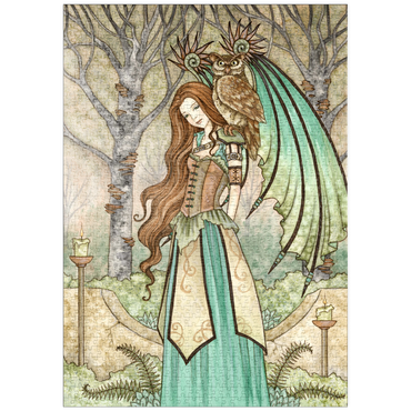 Darstellung des Puzzle Motivs puzzleplate Garden of wisdom Fairy - Amy Brown 1000 Puzzle