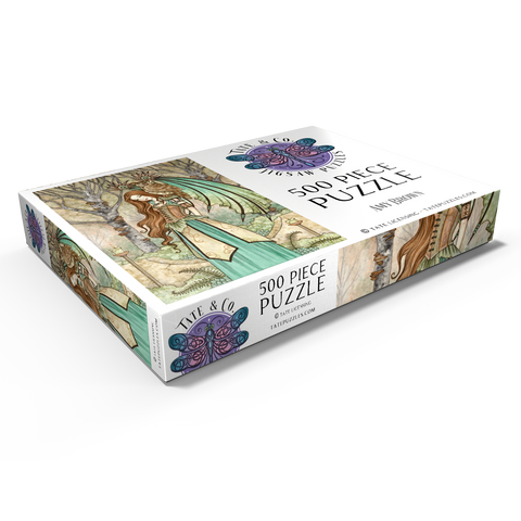 Darstellung des Puzzle Motivs Garden of wisdom Fairy - Amy Brown Garden of wisdom Fairy - Amy Brown 500 Puzzle Schachtel Ansicht1