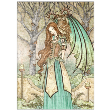 Darstellung des Puzzle Motivs puzzleplate Garden of wisdom Fairy - Amy Brown 500 Puzzle