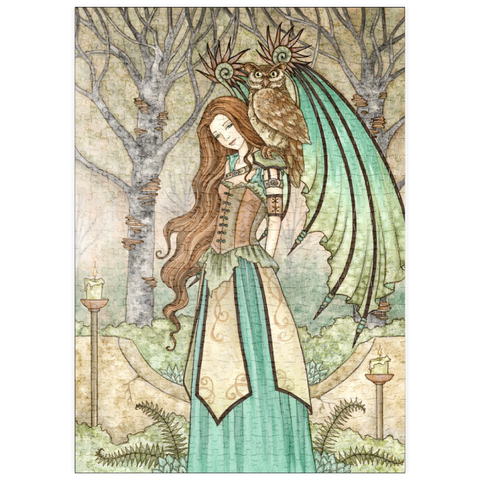 Darstellung des Puzzle Motivs Garden of wisdom Fairy - Amy Brown puzzleplate Garden of wisdom Fairy - Amy Brown 500 Puzzle