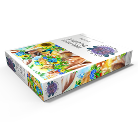 Alternative Darstellung des Puzzle-Motivs Waldreh und Freunde Fuchs Eichhörnchen - Sheena Pike – Puzzleteile: 1000