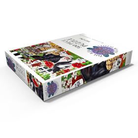 Darstellung des Puzzle Motivs Kekse und Milch Kuh und Kätzchen - Sheena Pike - Puzzleteile: 500