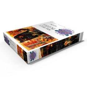 Darstellung des Puzzle Motivs Herbstwächter Panther - Sheena Pike - Puzzleteile: 500