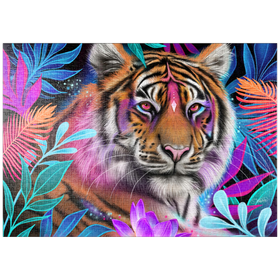 Darstellung des Puzzle-Motivs Lotus-Traum-Tiger - Sheena Pike – Puzzleteile: 1000