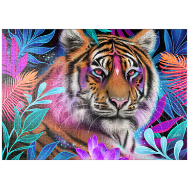 Darstellung des Puzzle Motivs puzzleplate Lotus Dream Tiger - Sheena Pike 1000 Puzzle