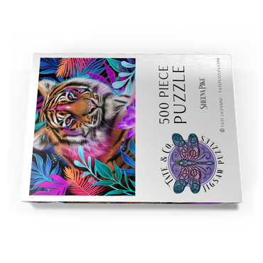 Darstellung des Puzzle Motivs Lotus Dream Tiger - Sheena Pike 500 Puzzle Schachtel Ansicht3