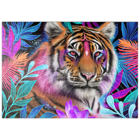 Darstellung des Puzzle Motivs Lotus-Traum-Tiger - Sheena Pike - Puzzleteile: 500