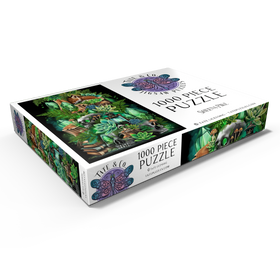 Darstellung des Puzzle Motivs Jade Hollow Babyfuchs - Sheena Pike - Puzzleteile: 1000