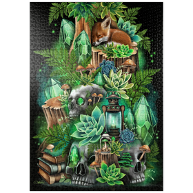 Darstellung des Puzzle-Motivs Jade Hollow Babyfuchs - Sheena Pike – Puzzleteile: 1000