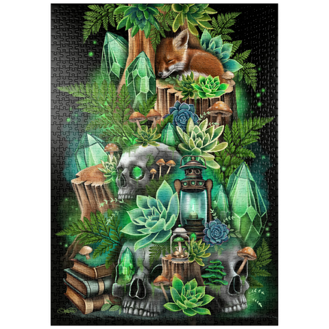 Darstellung des Puzzle Motivs Jade Hollow Babyfuchs - Sheena Pike puzzleplate Jade Hollow Baby Fox - Sheena Pike 1000 Puzzle