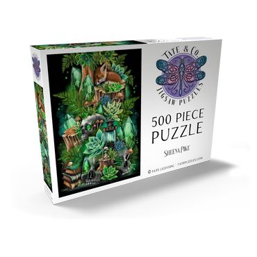 Darstellung des Puzzle Motivs Jade Hollow Baby Fox - Sheena Pike 500 Puzzle Schachtel Ansicht2
