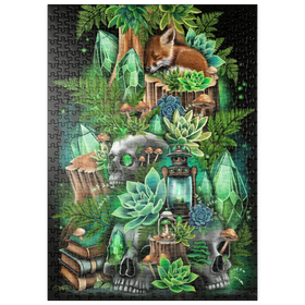 Darstellung des Puzzle Motivs Jade Hollow Babyfuchs - Sheena Pike - Puzzleteile: 500