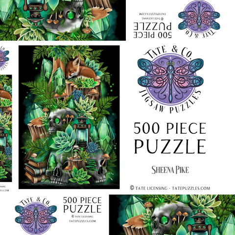 Darstellung des Puzzle Motivs Jade Hollow Babyfuchs - Sheena Pike Jade Hollow Baby Fox - Sheena Pike 500 Puzzle Schachtel 3D Modell