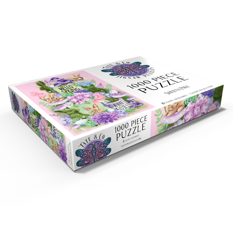 Darstellung des Puzzle Motivs Frühlingshase-Ostereierjagd - Sheena Pike Spring Bunny Bounty Easter - Sheena Pike 1000 Puzzle Schachtel Ansicht1