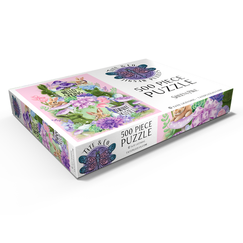 Darstellung des Puzzle Motivs Frühlingshase-Ostereierjagd - Sheena Pike Spring Bunny Bounty Easter - Sheena Pike 500 Puzzle Schachtel Ansicht1