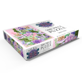 Darstellung des Puzzle Motivs Frühlingshase-Ostereierjagd - Sheena Pike - Puzzleteile: 500