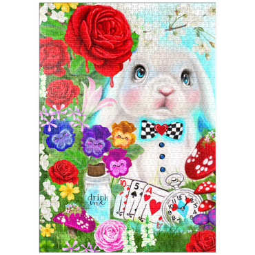 Darstellung des Puzzle Motivs puzzleplate The White Rabbit - Sheena Pike 1000 Puzzle