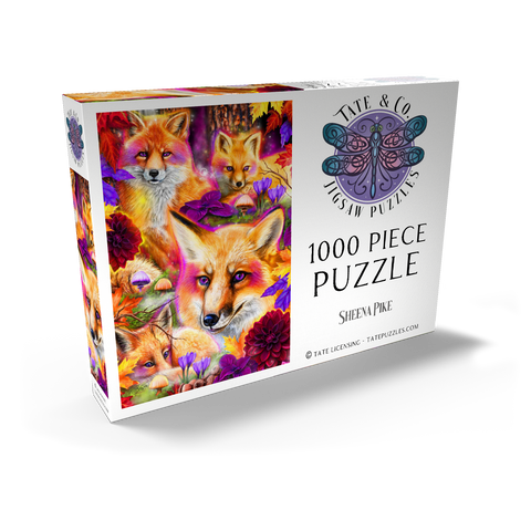 Darstellung des Puzzle Motivs Tagtraum Rotfuchs im Wald - Sheena Pike DayDream Red Fox in Forest - Sheena Pike 1000 Puzzle Schachtel Ansicht2