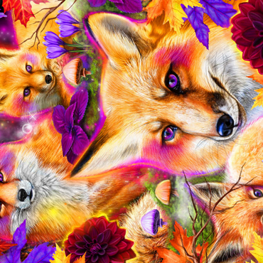 Darstellung des Puzzle Motivs DayDream Red Fox in Forest - Sheena Pike 1000 Puzzle 3D Modell