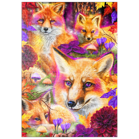 Darstellung des Puzzle Motivs Tagtraum Rotfuchs im Wald - Sheena Pike - Puzzleteile: 500