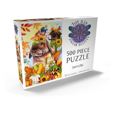 Darstellung des Puzzle Motivs Autumn Greetings Bunny - Sheena Pike 500 Puzzle Schachtel Ansicht2