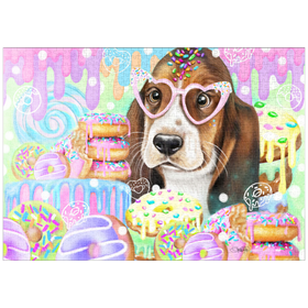 Darstellung des Puzzle Motivs Donut-Süße Hündin - Sheena Pike - Puzzleteile: 1000